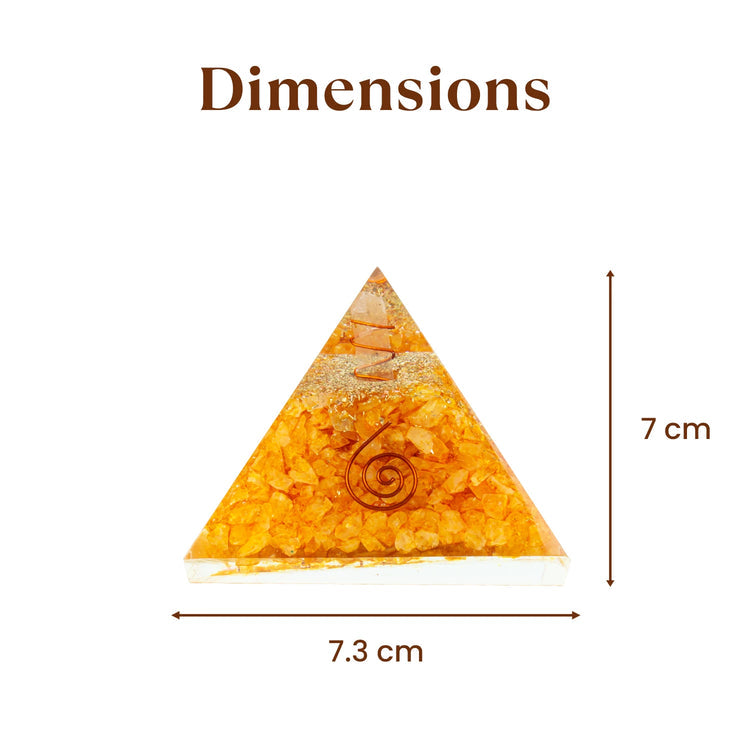 Vyapar Vridhi Pyramid - Made from Citrine Crystals