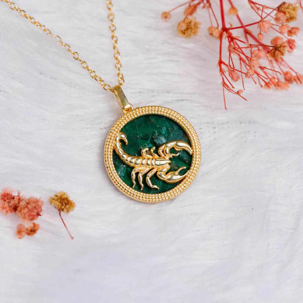 Scorpio Malachite Pendant