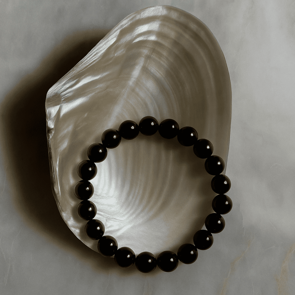 Black Tourmaline Bracelet | Nazar Protection Main image