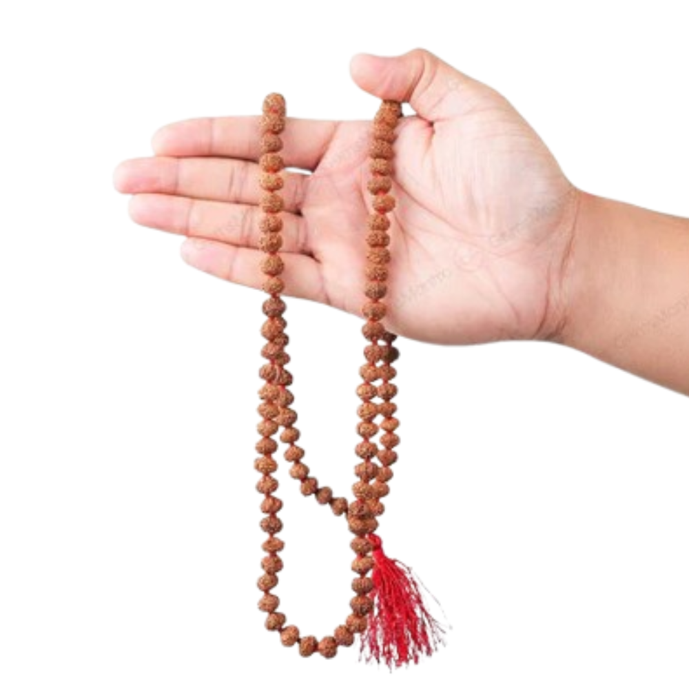 5 Mukhi Rudraksha Mala – 108+1 Beads, for Japa Secondary image