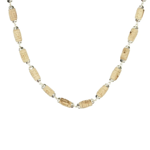 Silver Radhe Naam Tulsi Mala – for Japa