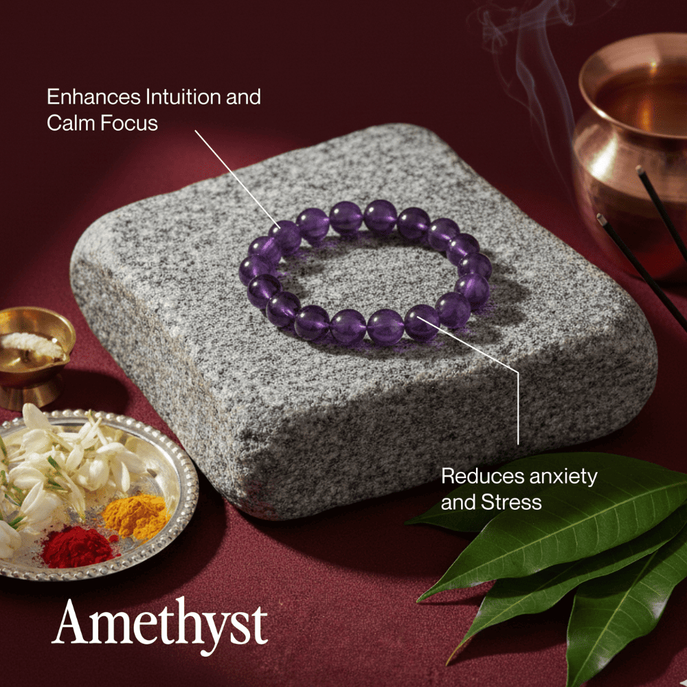 Mann Ki Shanti Combo - Amethyst + Moonstone Secondary image