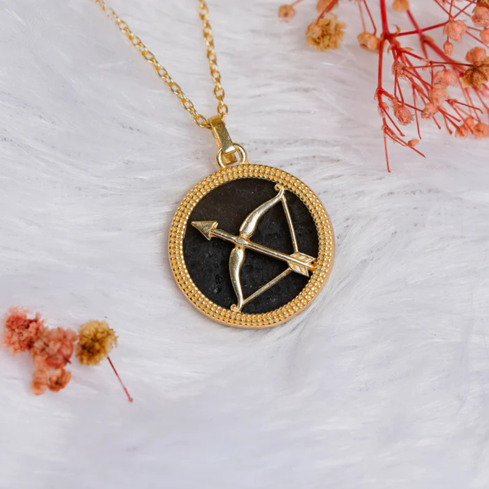 Sagittarius Black Obsidian Pendant Main image