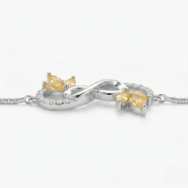 Infinity Butterfly Silver Bracelet