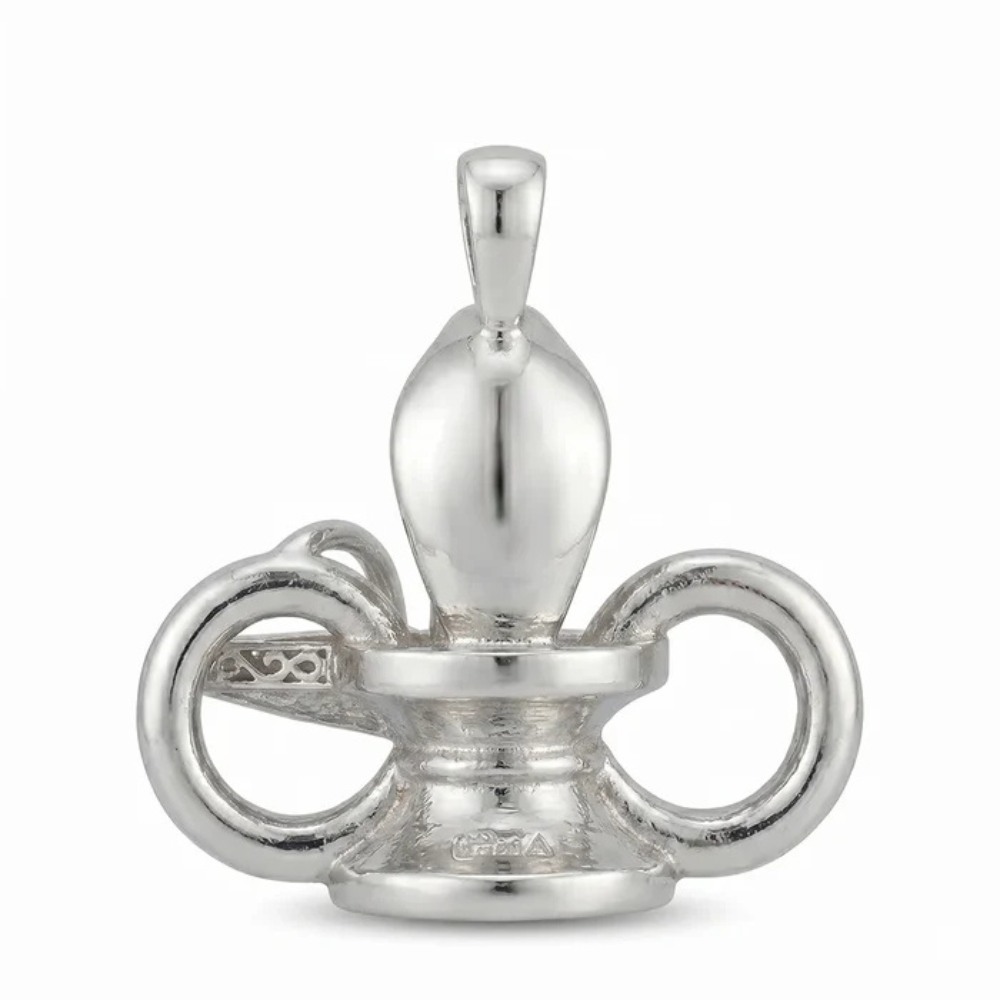 Divine Shivling Blue Stone Pendant – 925 Silver