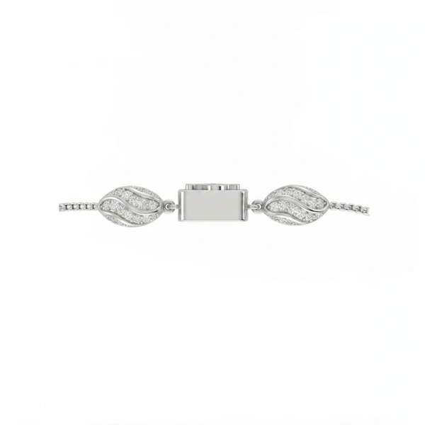 Trishul Charm Silver Bracelet