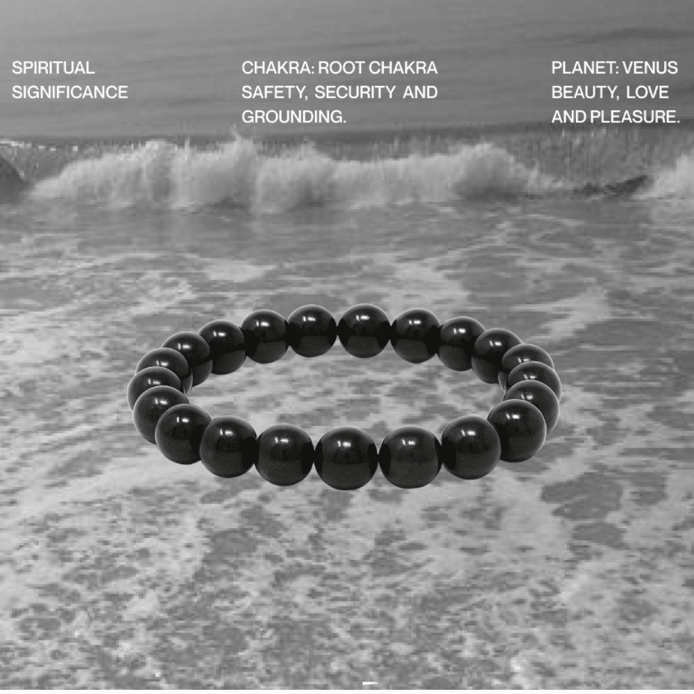 Black Tourmaline Bracelet | Nazar Protection Secondary image