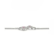 Infinity Flower Silver Bracelet