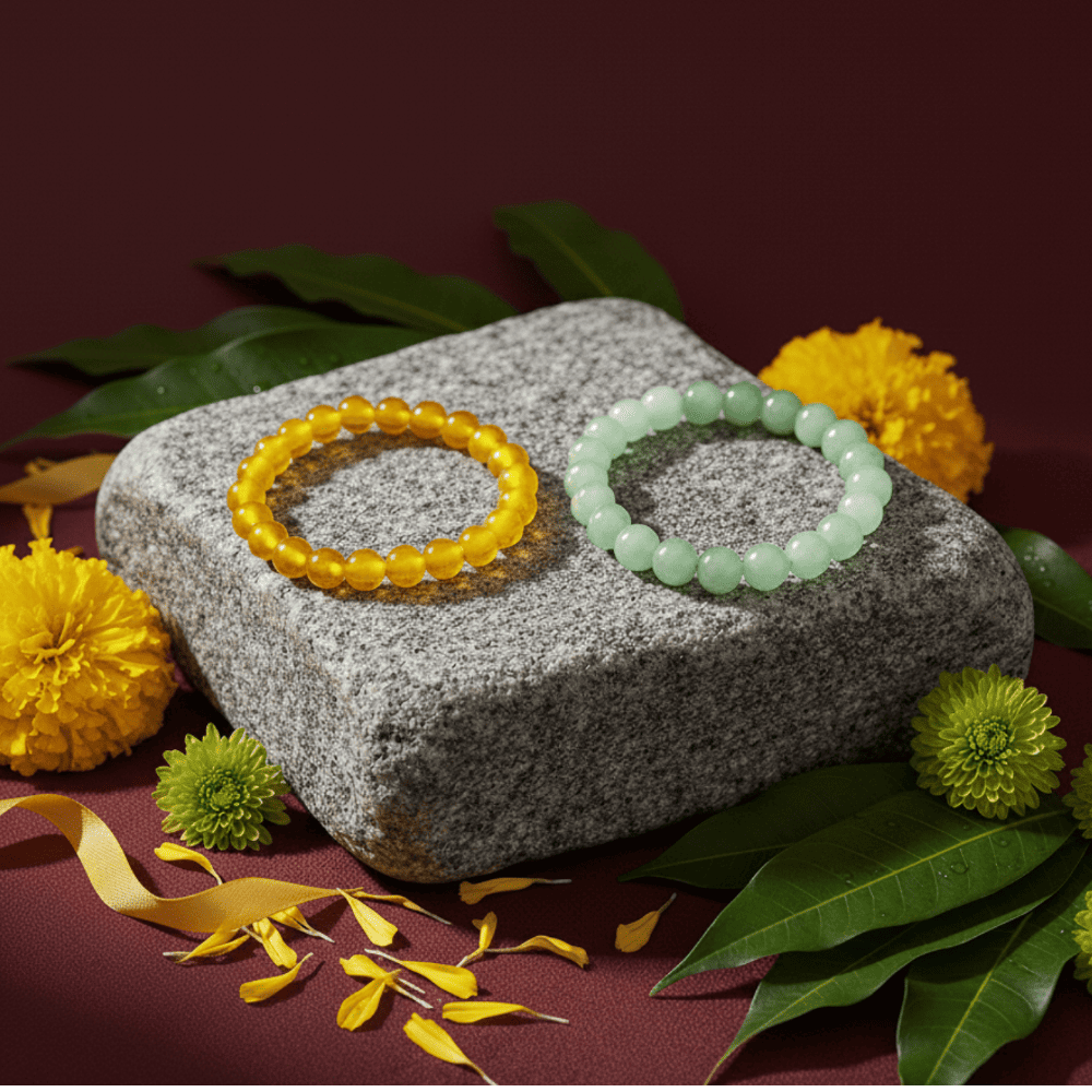 Dhan Lakshmi Combo - Citrine + Green Aventurine Main image