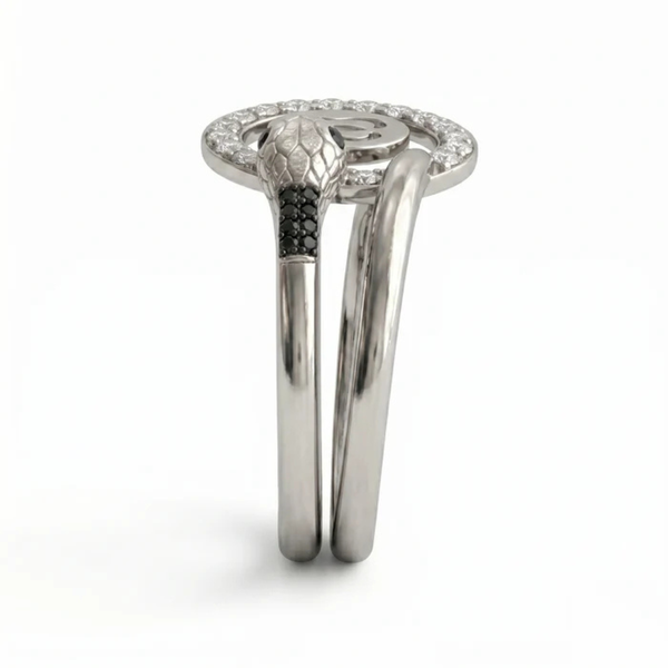 Om Halo Silver Ring