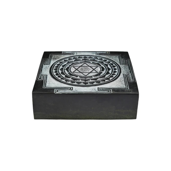 Shaligram Kuber Yantra – Handmade, for Wealth & Puja