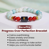 Virgo Zodiac Kanya Rashi Bracelet with Amazonite & Carnelian