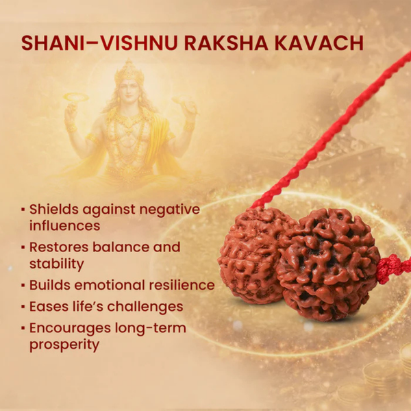 Shani-Vishnu Raksha Kavach – 7 & 10 Mukhi Rudraksha