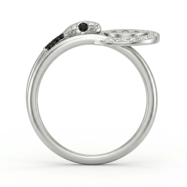 Om Halo Silver Ring