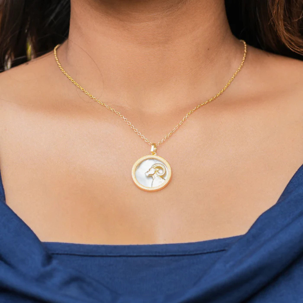 Aries Pendant for Courage and Patience