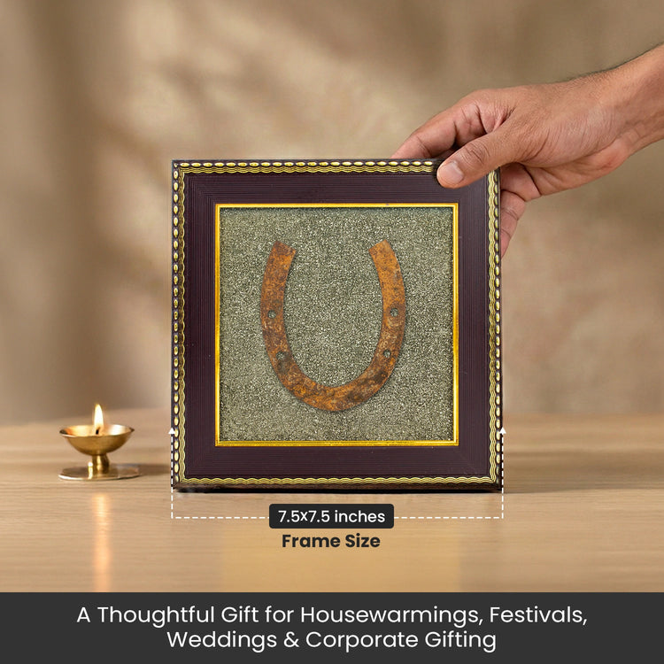 Ghode Ki Naal on Raw Pyrite Frame
