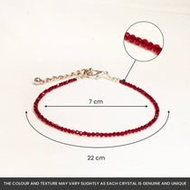 Garnet Anklet