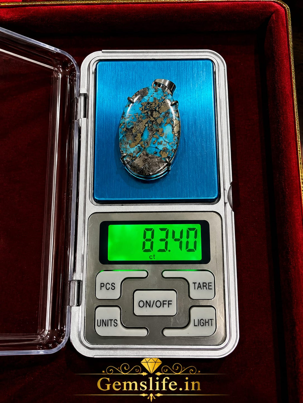 Turquoise (Firoza) – 83.40 Carat