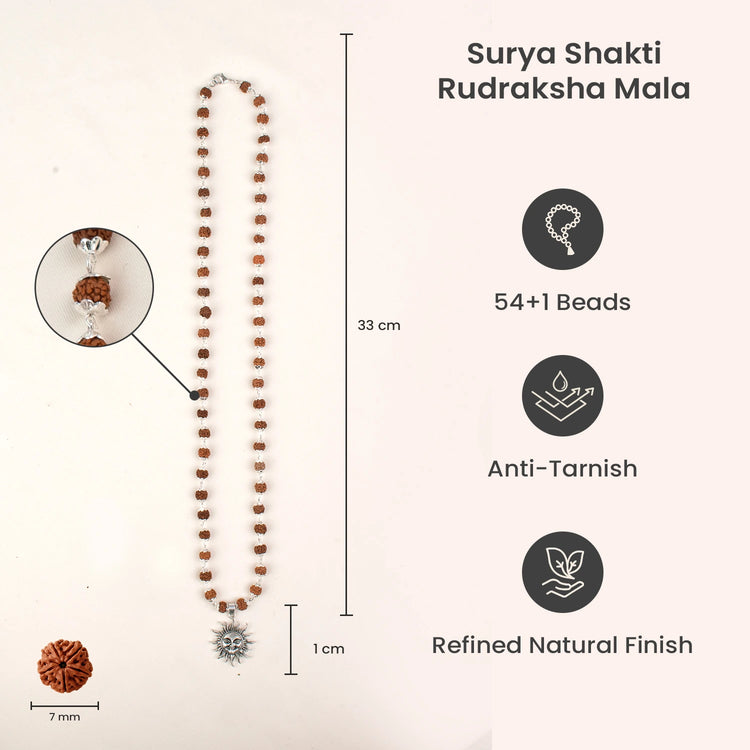 Surya Shakti Rudraksha Mala Secondary image