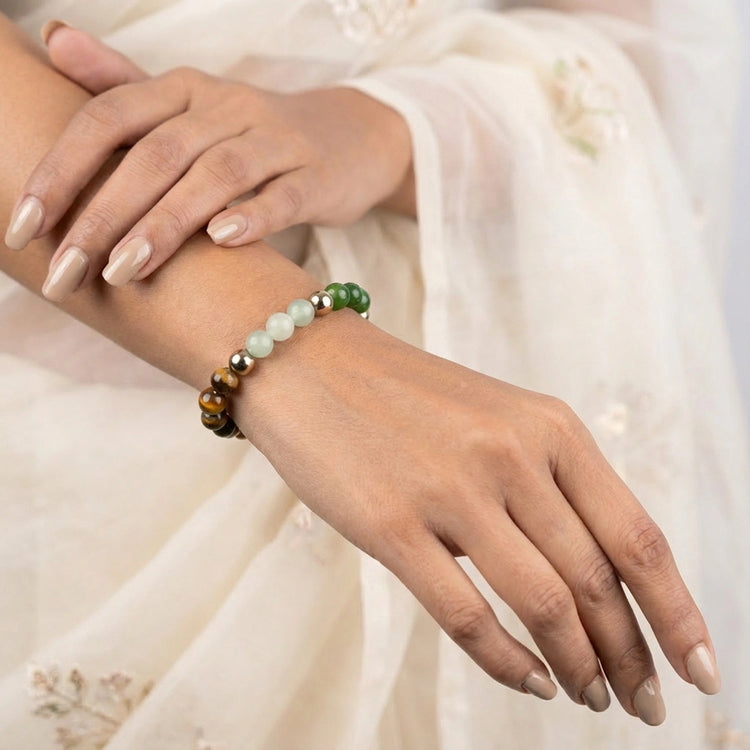 Vyapar Samriddhi Combo - Dhan Yog Bracelet with Citrine Pyramid