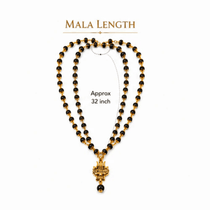 Original Shiv Trishul Karungali Mala (Gold)