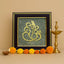 Ganesh Ji on Raw Pyrite Frame