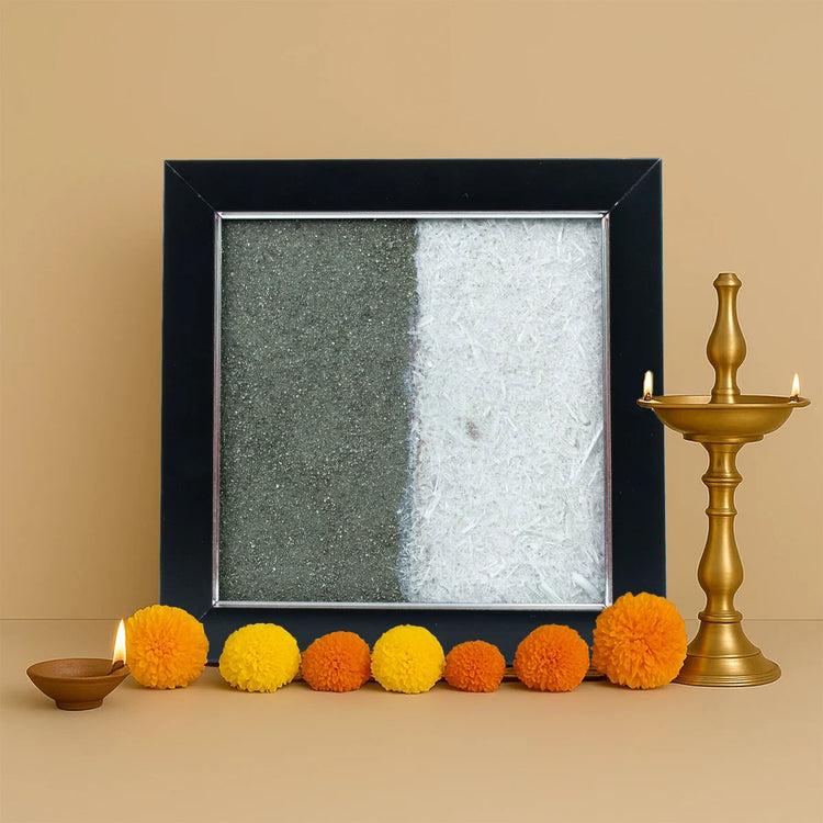 Dhan Varsha Frame with Pyrite & Selenite Main image