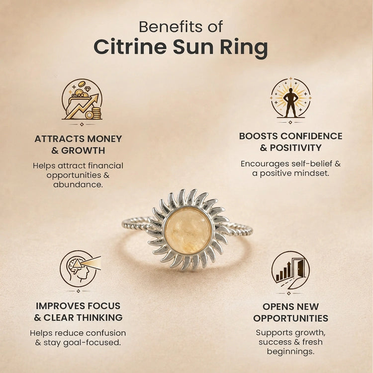 Citrine Sun Ring