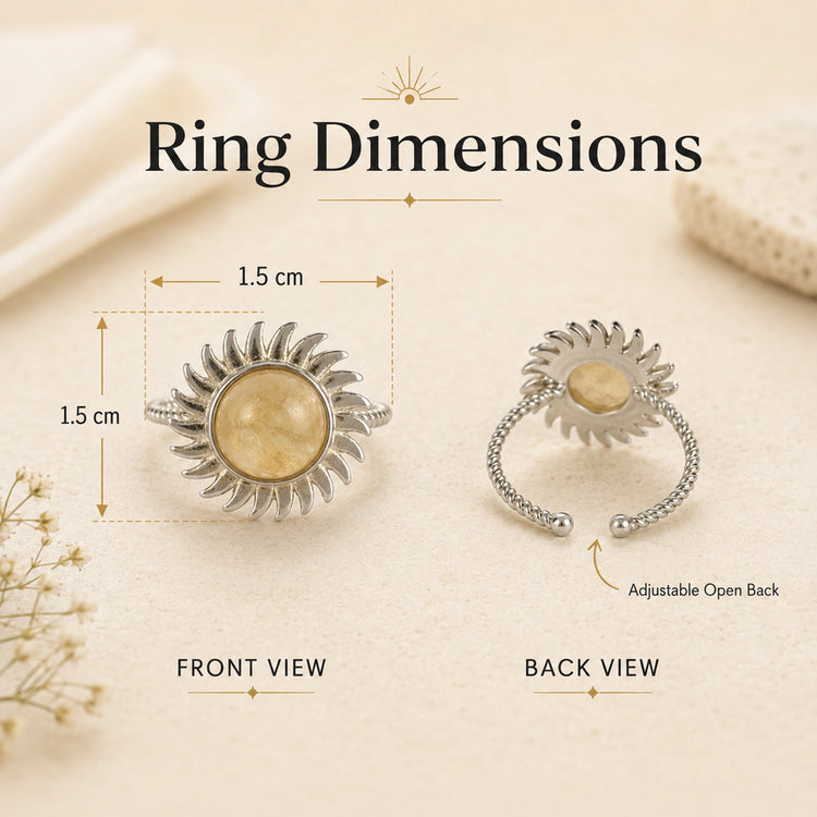 Citrine Sun Ring