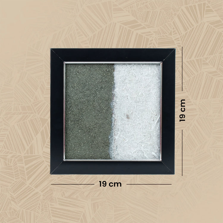 Dhan Varsha Frame with Pyrite & Selenite