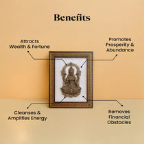 Pyrite Lakshmi Ji on Selenite Frame