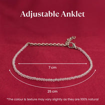 Clear Quartz Anklet