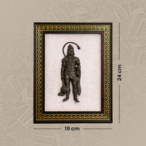 Siddh Pyrite Hanuman Ji on Selenite Frame