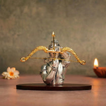 999 Silver Plated Shri Ram Dhanurdhari Idol