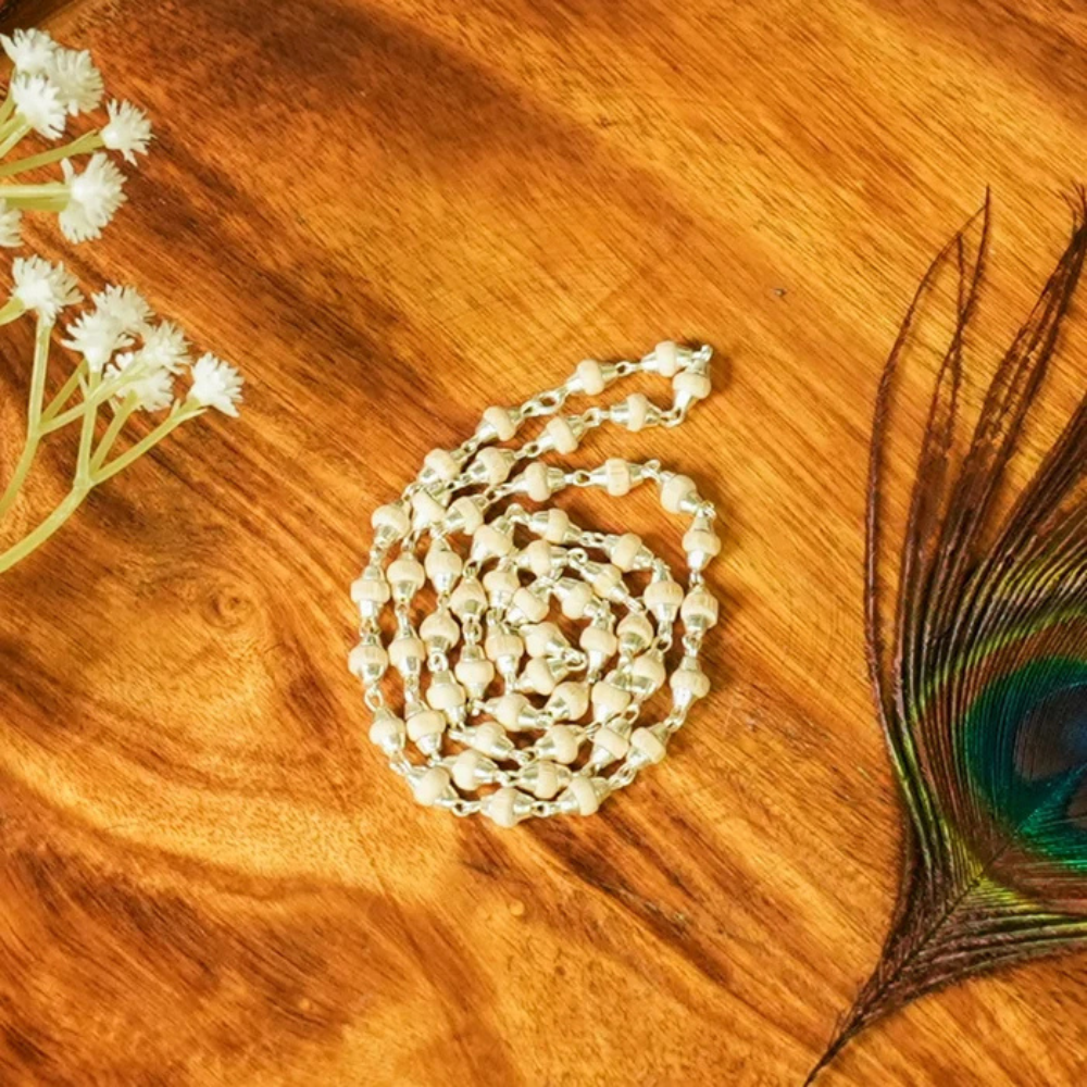 Silver Tulsi Mala – for Japa