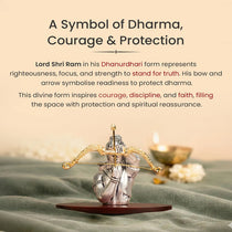 999 Silver Plated Shri Ram Dhanurdhari Idol